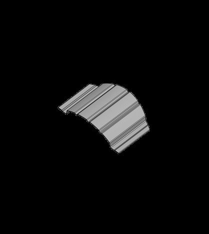 Sipca Gard Metalica Imitatie Stejar, Grosime 0.5 mm, Latime 110 mm